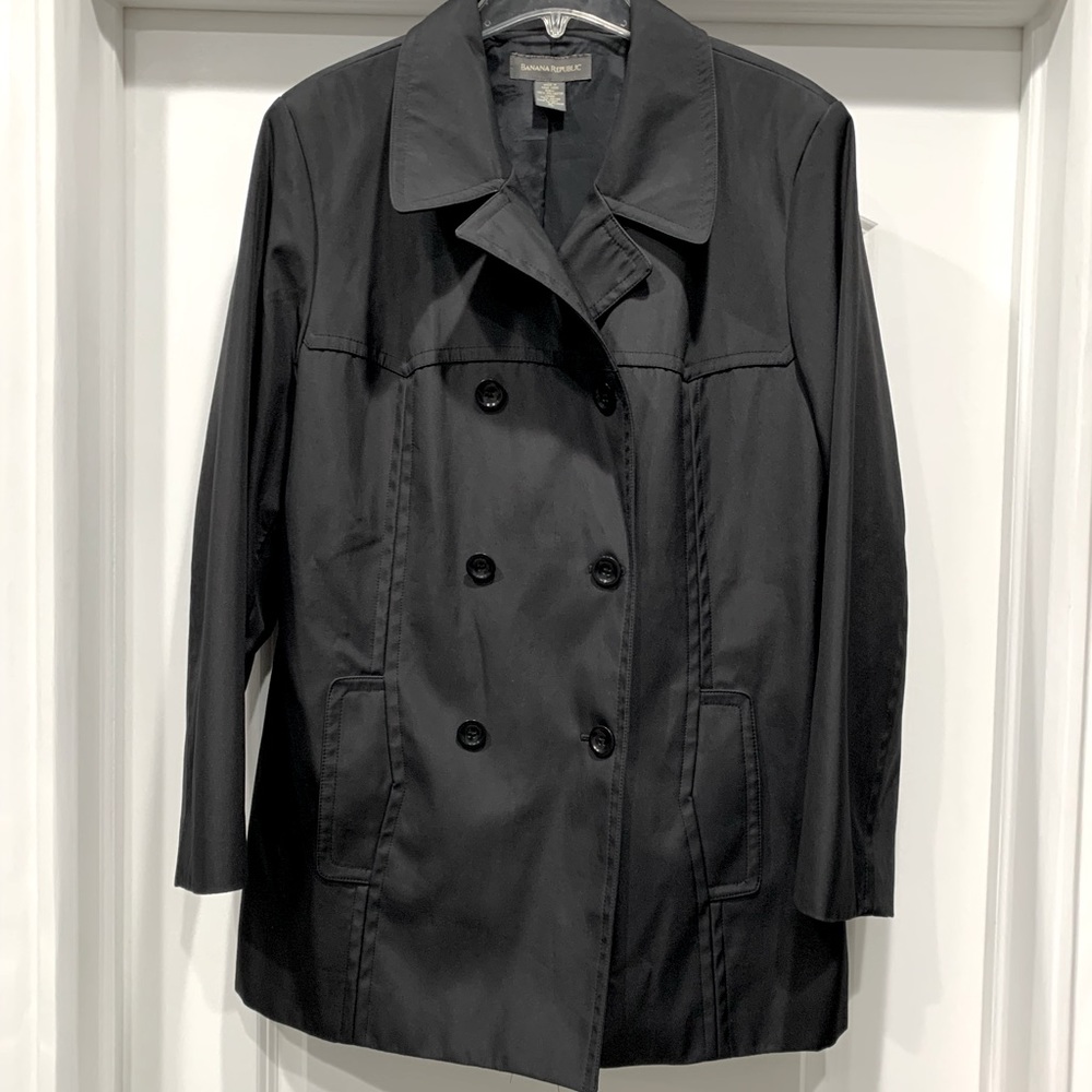 Vintage Banana Republic Double Breasted Rain Pea Coat